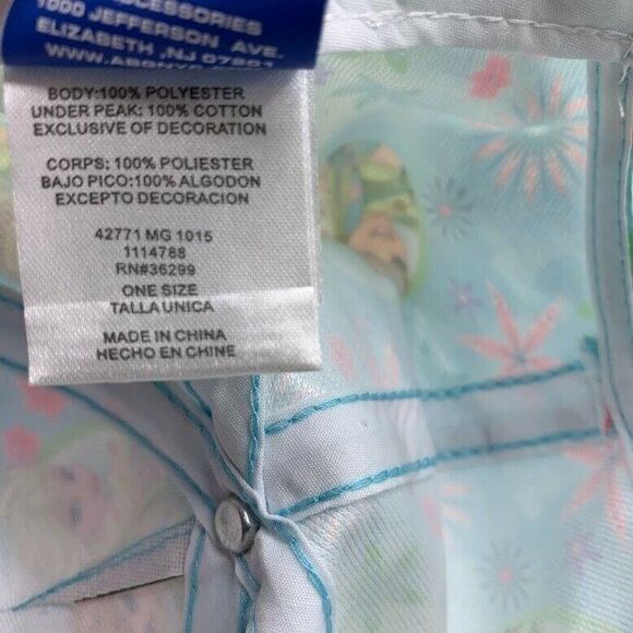 DISNEY Girls Frozen Anna & Elsa Baseball Cap Hat Adjustable One Size Blue Pink - Picture 8 of 9